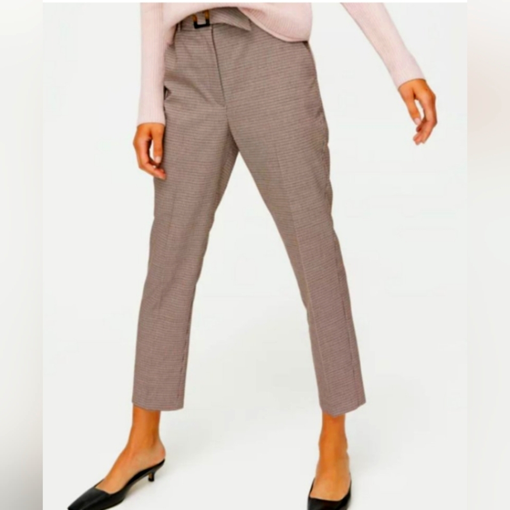 Aritzia Babaton Atelier  Walker Houndstooth Pants. Size 10